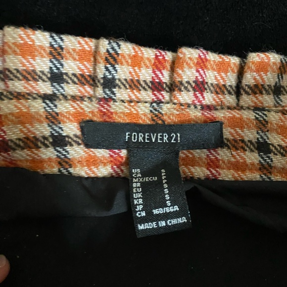 Plaid High Rise Skirt - Picture 2 of 4